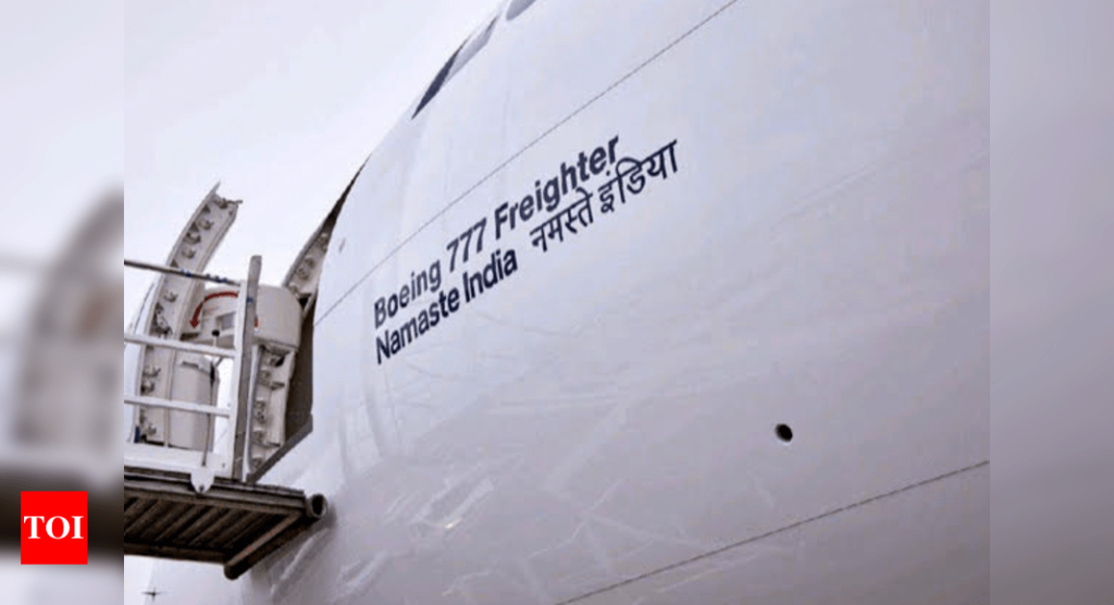 Boeing777F lufthansa namaste india