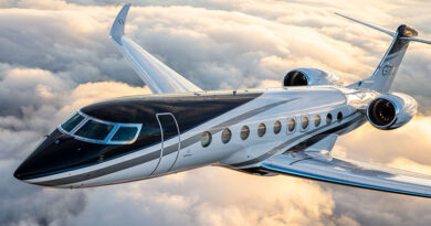 Gulfstream 700 Private Jet White and Black